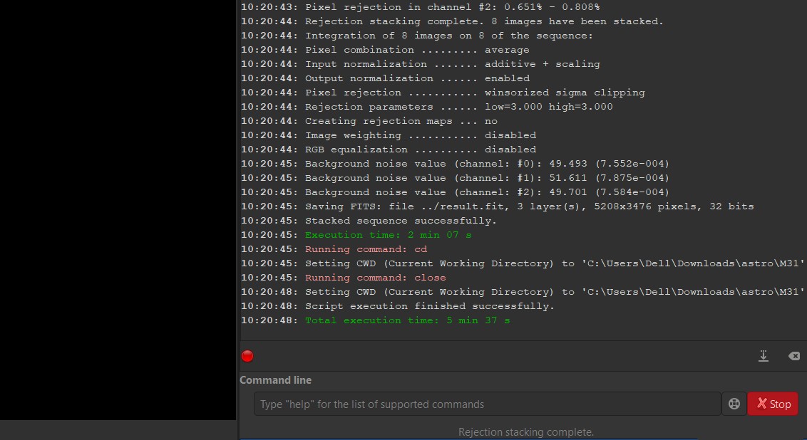 控制台进度窗口